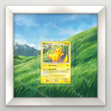 Pikachu 70 Stormfront Pokemon TCG extension art collector display view 5
