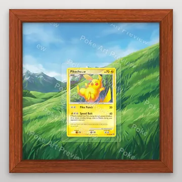 Pikachu 70 Stormfront Pokemon TCG extension art collector display view 2