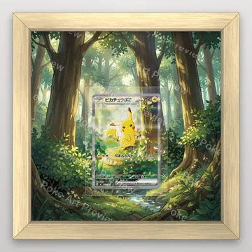 Pikachu ex 764/742 MC Pokemon TCG extension art collector display view 3
