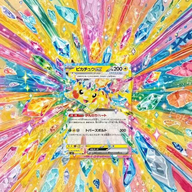 Pikachu ex 033/106 Super Electric Breaker Pokemon TCG extension art collector display