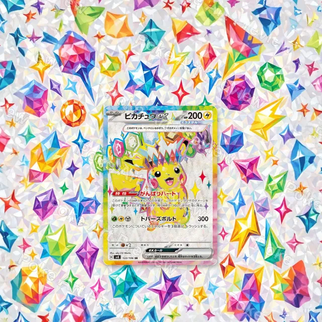 Pikachu ex 122/106 Super Electric Breaker Pokemon TCG extension art collector display