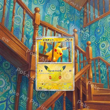 Pikachu 030/103 M6a Pokemon TCG extension art collector display view 1