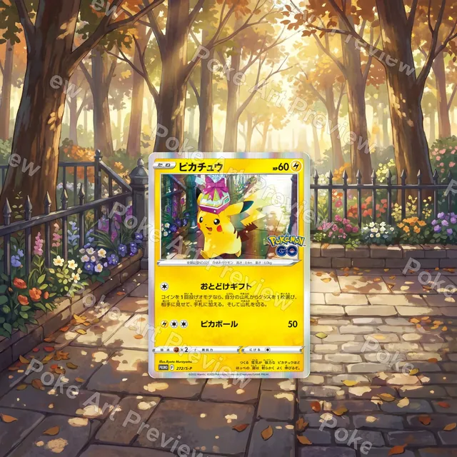 Pikachu 272/S-P S-P Promo Pokemon TCG extension art collector display