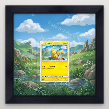 Pikachu 262/SM-P SM-P Promo Pokemon TCG extension art collector display view 4