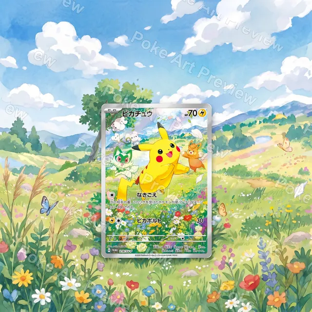 Pikachu 218/SV-P SV-P Promo Pokemon TCG extension art collector display
