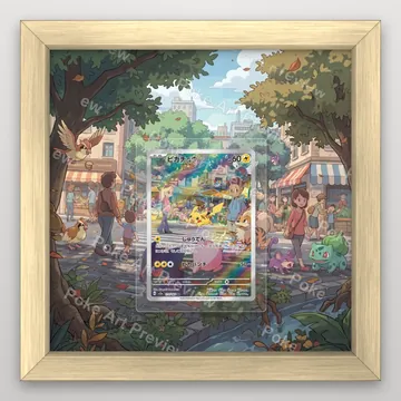 Pikachu 173/165 Pokemon Card 151 Pokemon TCG extension art collector display view 3