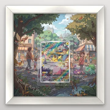 Pikachu 173/165 Pokemon Card 151 Pokemon TCG extension art collector display view 5