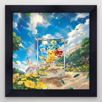 Pikachu SVP 027 Adventuring Together promo Pokemon TCG extension art collector display view 4