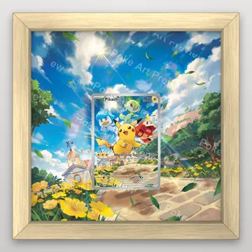 Pikachu SVP 027 Adventuring Together promo Pokemon TCG extension art collector display view 3