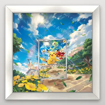 Pikachu SVP 027 Adventuring Together promo Pokemon TCG extension art collector display view 5