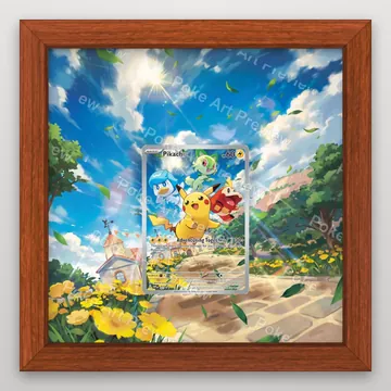 Pikachu SVP 027 Adventuring Together promo Pokemon TCG extension art collector display view 2