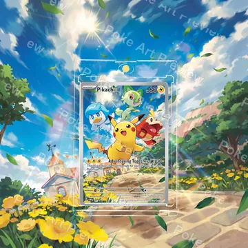 Pikachu SVP 027 Adventuring Together promo Pokemon TCG extension art collector display view 6