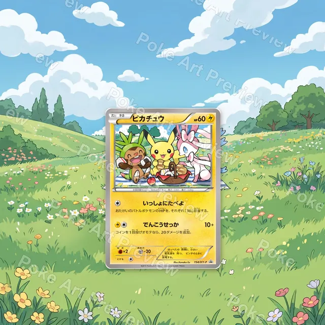 Pikachu 154/XY-P XY-P Promo Pokemon TCG extension art collector display