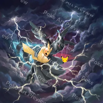 Pikachu & Zekrom-GX 031/095 Tag Bolt Pokemon TCG extension art collector display view 6