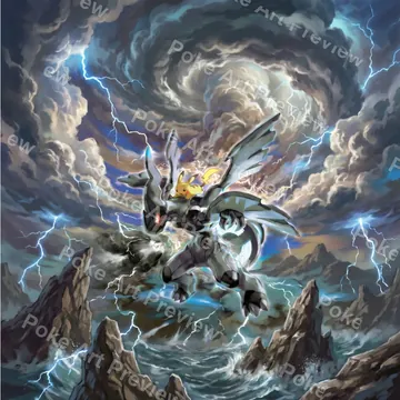 Pikachu & Zekrom-GX 101/095 Tag Bolt Pokemon TCG extension art collector display view 6