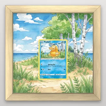 Psyduck 28/189 Astral Radiance Pokemon TCG extension art collector display view 3