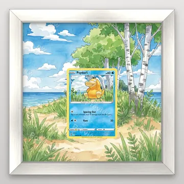 Psyduck 28/189 Astral Radiance Pokemon TCG extension art collector display view 5