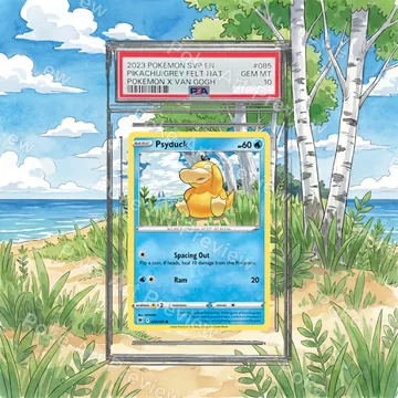 Psyduck 28/189 Astral Radiance Pokemon TCG extension art collector display view 7