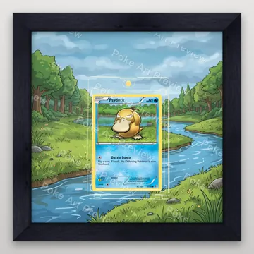 Psyduck 32/149 Boundaries Crossed Pokemon TCG extension art collector display view 4