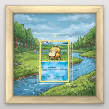 Psyduck 32/149 Boundaries Crossed Pokemon TCG extension art collector display view 3