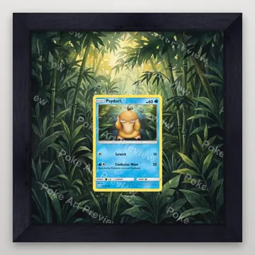 Psyduck 40/236 Cosmic Eclipse Pokemon TCG extension art collector display view 4