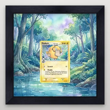 Psyduck Delta Species 81/110 EX Holon Phantoms Pokemon TCG extension art collector display view 4