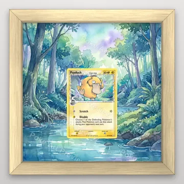 Psyduck Delta Species 81/110 EX Holon Phantoms Pokemon TCG extension art collector display view 3