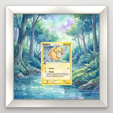 Psyduck Delta Species 81/110 EX Holon Phantoms Pokemon TCG extension art collector display view 5