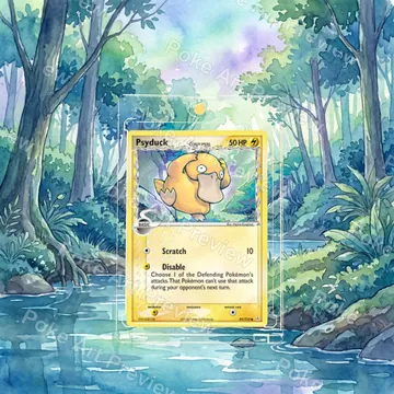 Psyduck Delta Species 81/110 EX Holon Phantoms Pokemon TCG extension art collector display view 6