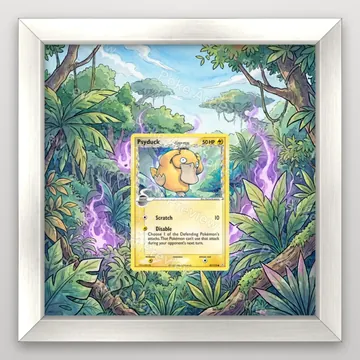 Psyduck Delta Species 81/110 EX Holon Phantoms set 2 Pokemon TCG extension art collector display view 5