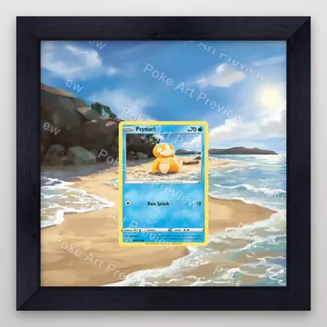 Psyduck 024/203 Evolving Skies Pokemon TCG extension art collector display view 4