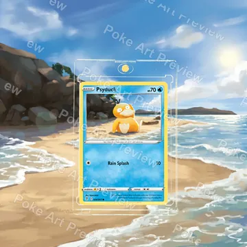 Psyduck 024/203 Evolving Skies Pokemon TCG extension art collector display view 6