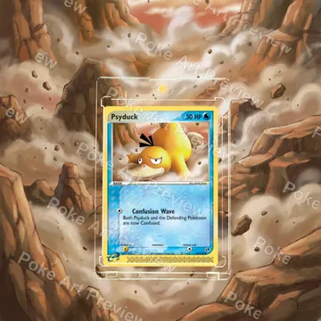 Psyduck 73/100 EX Sandstorm Pokemon TCG extension art collector display view 6