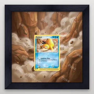 Psyduck 73/100 EX Sandstorm set 2 Pokemon TCG extension art collector display view 4
