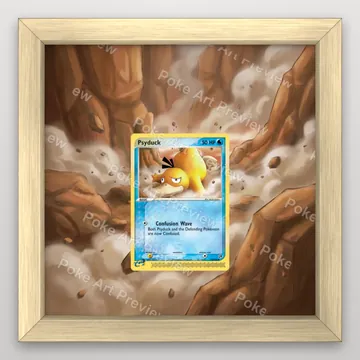 Psyduck 73/100 EX Sandstorm set 2 Pokemon TCG extension art collector display view 3