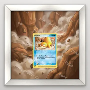 Psyduck 73/100 EX Sandstorm set 2 Pokemon TCG extension art collector display view 5