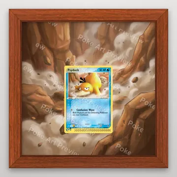 Psyduck 73/100 EX Sandstorm set 2 Pokemon TCG extension art collector display view 2