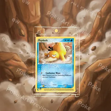 Psyduck 73/100 EX Sandstorm set 2 Pokemon TCG extension art collector display view 6