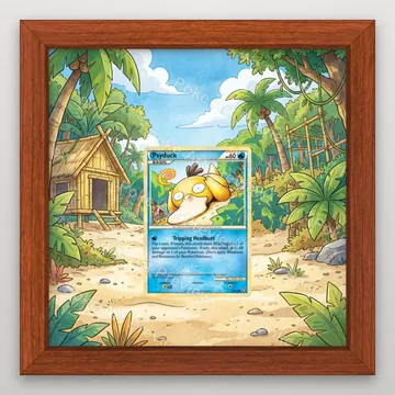 Psyduck 74/102 HS Triumphant Pokemon TCG extension art collector display view 2