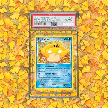 Psyduck 87/127 Platinum Pokemon TCG extension art collector display view 6