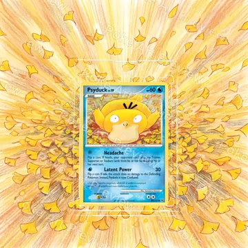 Psyduck 87/127 Platinum Pokemon TCG extension art collector display view 7
