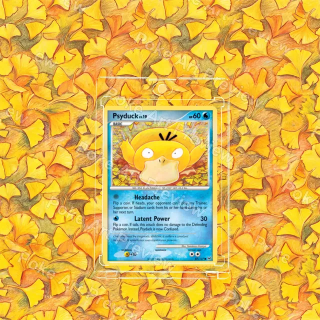 Psyduck 87/127 Platinum Pokemon TCG extension art collector display