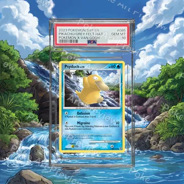 Psyduck 100/132 Secret Wonders Pokemon TCG extension art collector display view 6