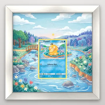 Psyduck 28/149 Sun and Moon Pokemon TCG extension art collector display view 5