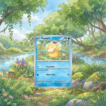 Psyduck 054/165 SV151 Pokemon TCG extension art collector display view 6