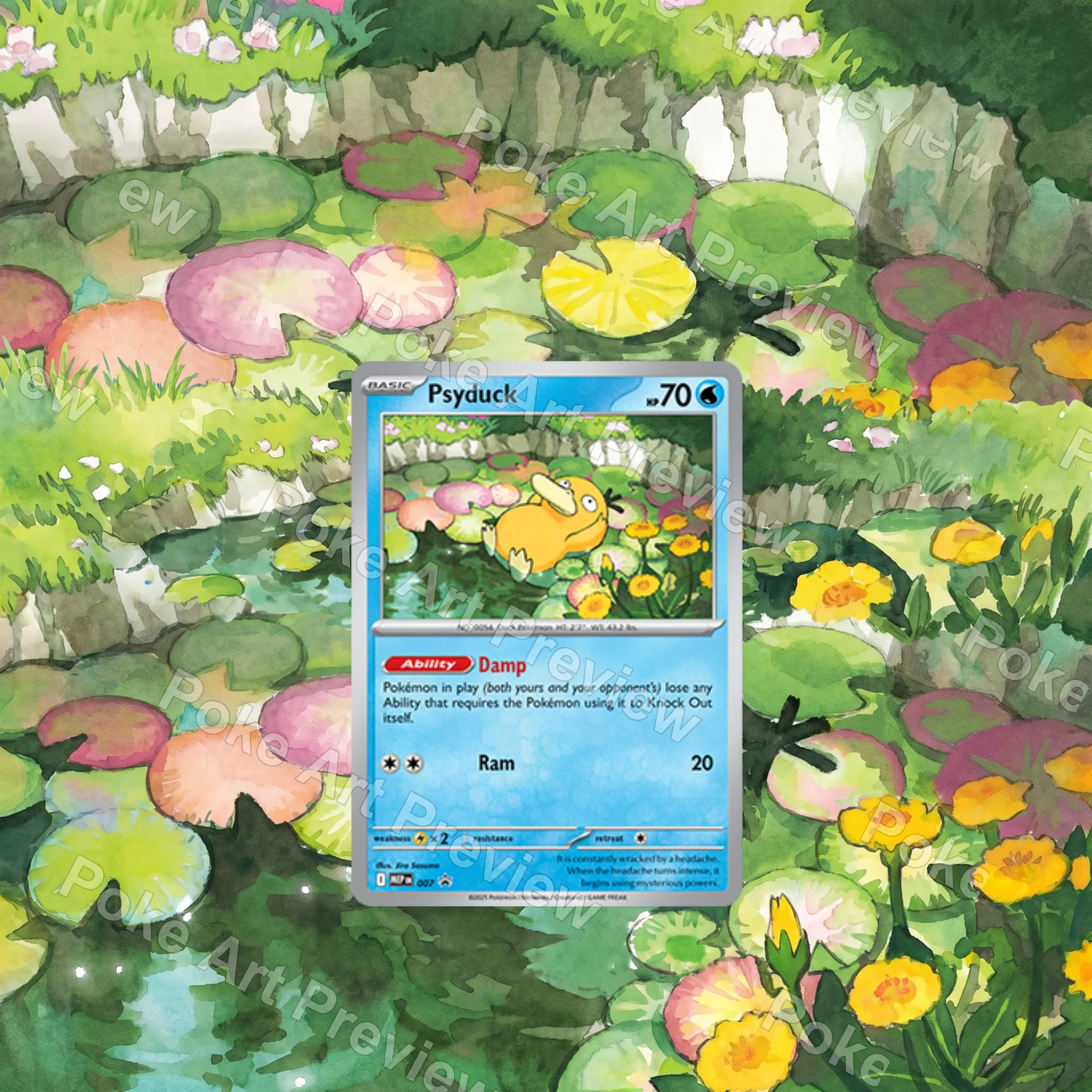 Psyduck 007 SV-P promo Pokemon TCG extension art collector display