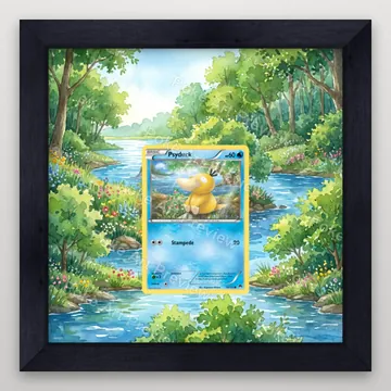 Psyduck 16/122 XY BREAKpoint Pokemon TCG extension art collector display view 4