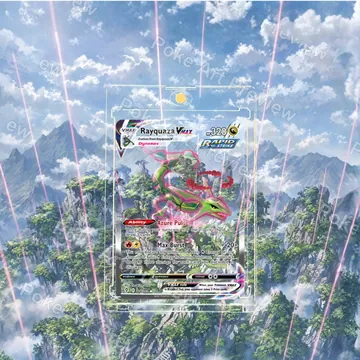 Rayquaza VMAX 218/203 PSA Evolving Skies Pokemon TCG extension art collector display view 8
