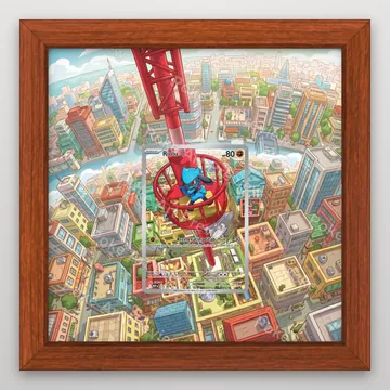 Riolu 215/198 Scarlet Violet illustration rare Pokemon TCG extension art collector display view 2