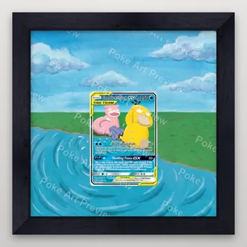 Slowpoke Psyduck GX 35/236 Unified Minds set 2 Pokemon TCG extension art collector display view 4